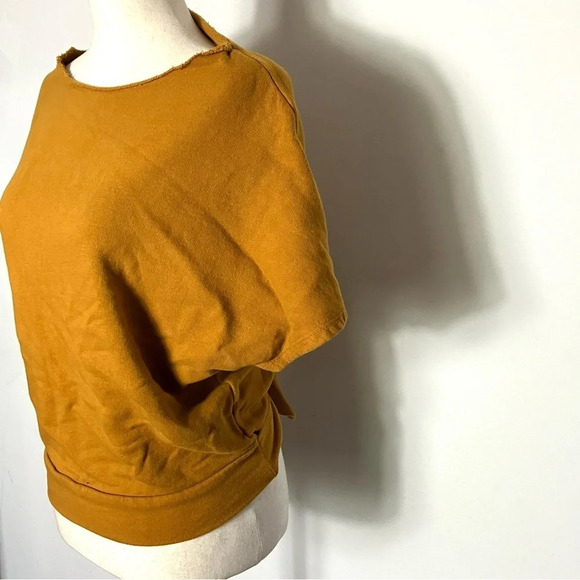 Anthropologie Tie Back Sweatshirt Tee Size Small - Picture 7 of 8